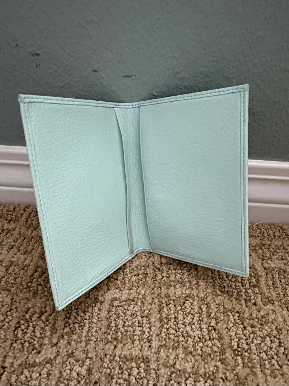 Juicy Couture 'Yes to Love' Velvet passport case - Gray/Teal